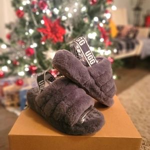 UGG fluff slippers